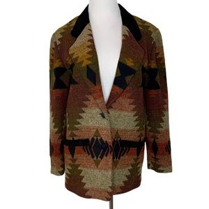 New Frontier Santa Fe Wool Oversized Blazer Size S